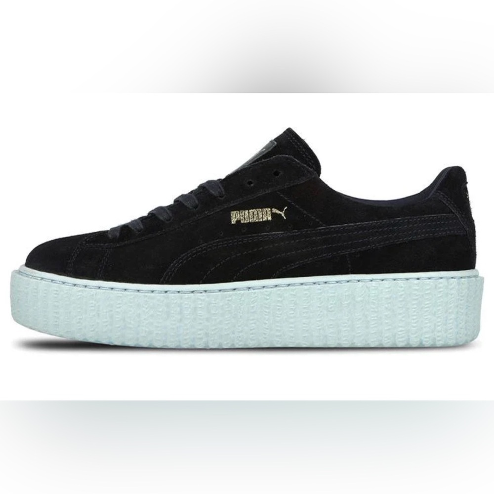 Fenty X Puma Women's Black Suede Creeper Style Sneakers